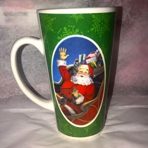 Green Christmas Santa 🎅 6 Inch Tall Coffee Cup